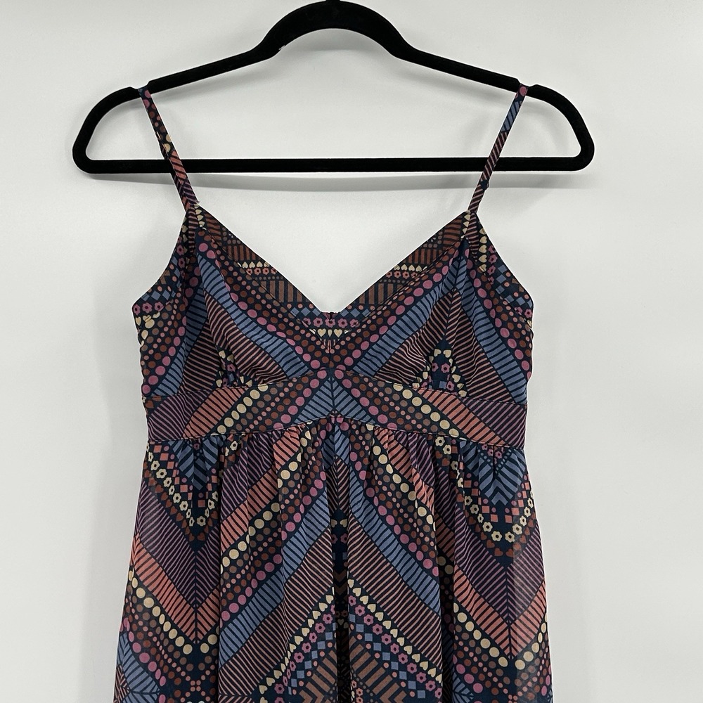 American Eagle Y2K Mini Boho Babydoll Dress Sz 4 Indie Sleaze Grunge Festival - Picture 2 of 7
